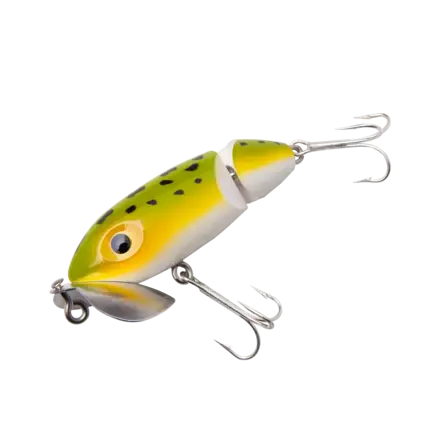 Arbogast 3/8oz Jointed Jitterbug - Frog White...
