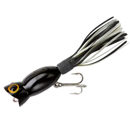Arbogast 3/16oz Hula Popper - Black