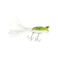 Arbogast 3/8oz Hula Popper - Frog White Belly