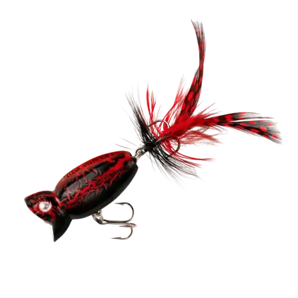 Arbogast Hula Popper 2.0 - Black Death