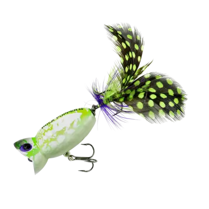 Arbogast Hula Popper 2.0 - White Zombie
