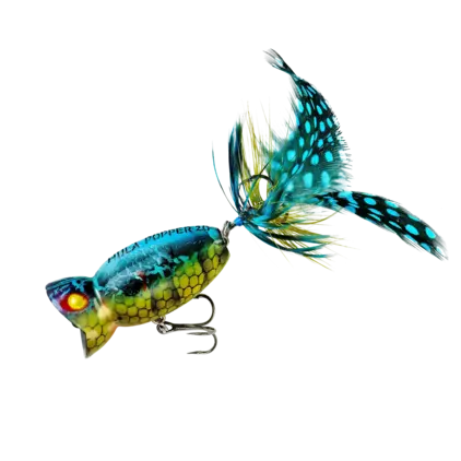 Arbogast Hula Popper 2.0 - Blue Kill
