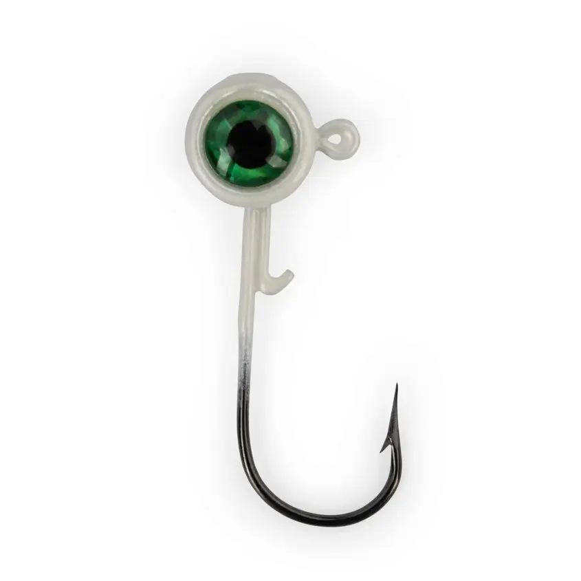 ACC Crappie Stix Big Eye Jig Heads-1/32oz White