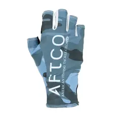 Aftco Solago Gloves, Blue Camo - Size M