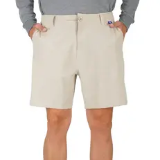 Aftco 365 Hybrid Chino Fishing Shorts, Ecru -...