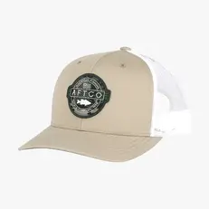 Aftco Bass Patch Trucker Hat, Khaki