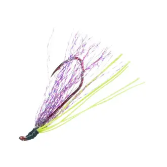 Arkie Tied Minnow Teasers 3pk - Chartreuse Purple