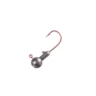 Arkie 1/32oz Ball Head Jigs- Red Sickle Hook-...