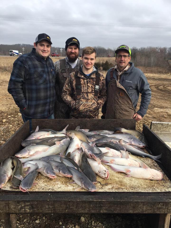 Bud's guys with a big mess o' Catfish