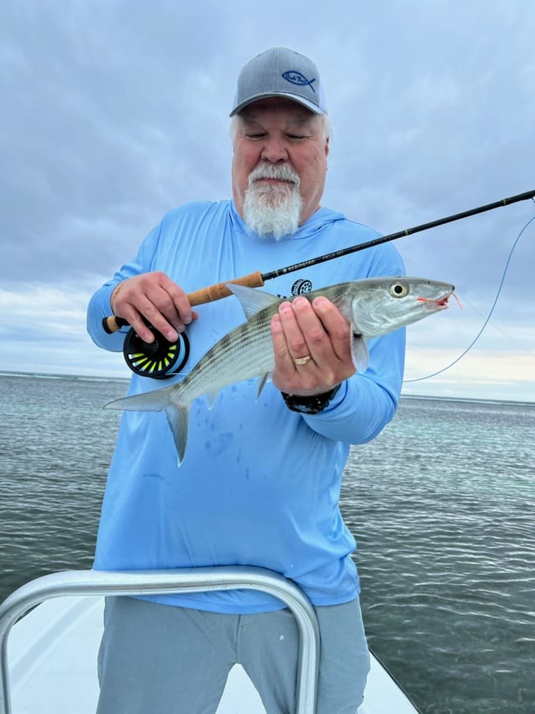 Manager Jon Tupper off the coast of Belize