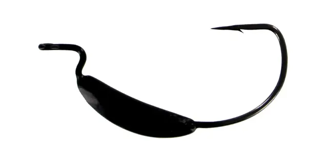 Big Bite Baits 1/4oz Weighted EWG Black 3/0  4pk