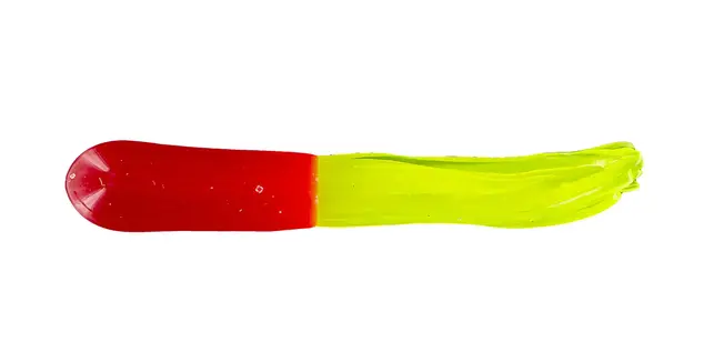 Big Bite Baits 1.5" Crappie Tube 10pk - Red/Chart