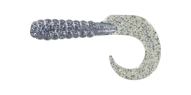 Big Bite Baits 3" Curl Tail Grub 100pk - Smoke...
