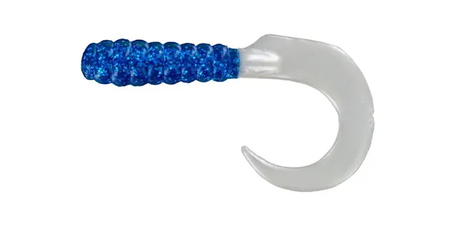 Big Bite Baits 3" Curl Tail Grub 10pk - Blue...