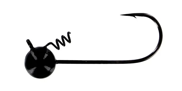 Big Bite Baits 1/4 oz Fintwist Head 4pk - Black