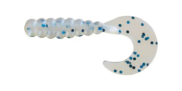 Big Bite Baits 2" Fat Grub 10pk - Blue Pearl...