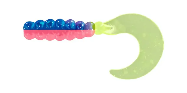 Big Bite Baits 2" Fat Grub 10pk - Pink/Blue...