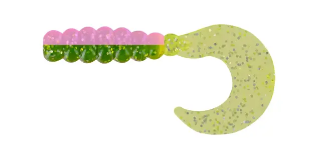 Big Bite Baits 2" Fat Grub 10pk - Electric Chicken