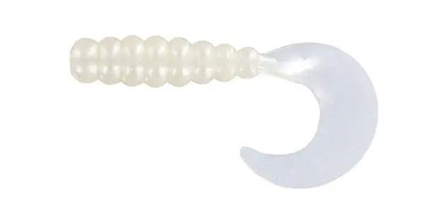 Big Bite Baits 2" Fat Grub 10pk - Pearl Glow