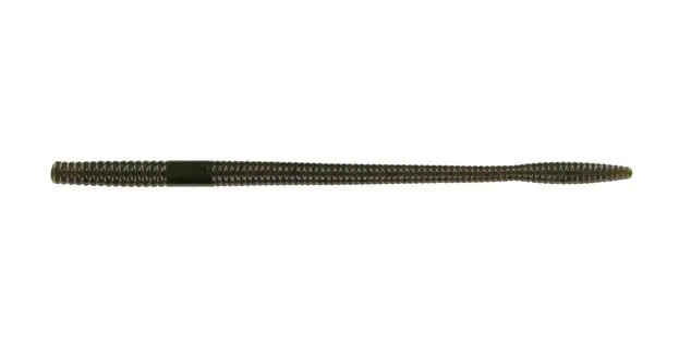 Big Bite Baits 8" Finesse Worm 7pk - Green Pumpkin