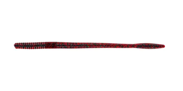 Big Bite Baits 8" Finesse Worm 7pk - Red Bug