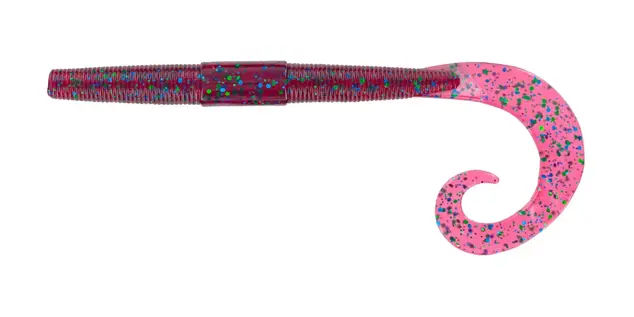 Big Bite Baits 10" Kriet Tail Worm 8pk - Plum...