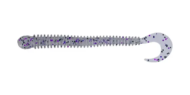 Big Bite Baits 4" Disc Worm 10pk - Smoke Purple