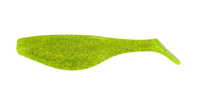 Big Bite Baits 4" Shad 10pk - Chart Shine