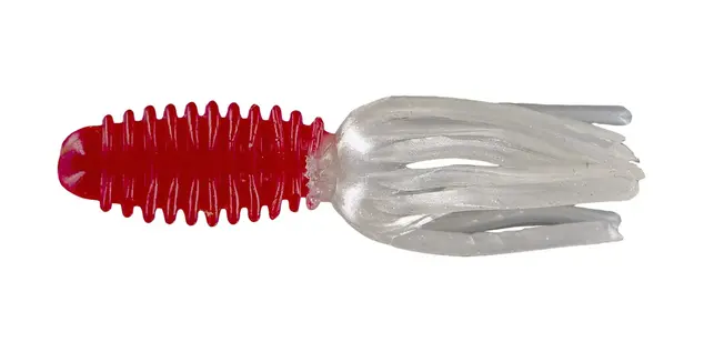 Big Bite Baits 1.75" Slab Tube 10pk - Red /Pearl