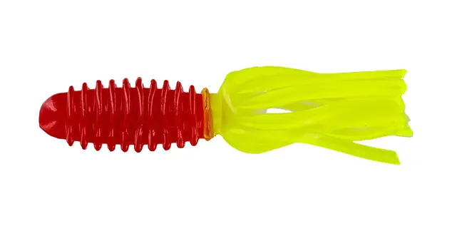 Big Bite Baits 1.75" Slab Tube 10pk - Red/Chart