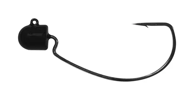 Big Bite Baits 1/8oz EWG Shorty Head 4pk - Black