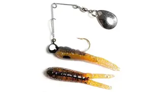 Betts Spin 1/8 Split Tail Orange Craw Glit