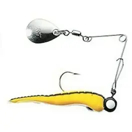 Betts Spin 1/4 Split Tail - Yellow/Black Stripes