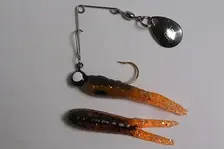 Betts Spin 1/4 Split Tail - Orange Craw Glit