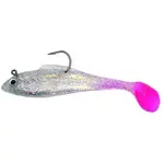 Betts Halo Shad 1/2 oz Clear Sparkle w/Pink...