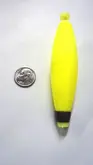 Betts Mr. Crappie Wgt Snap On Cigar 3" Y/G 50/pk