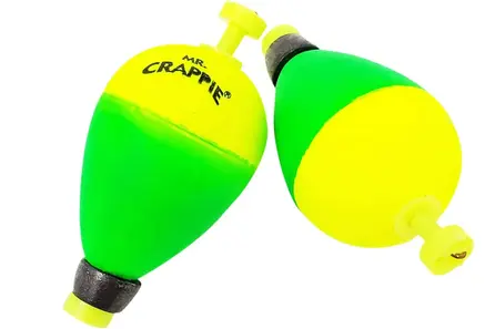 Betts Mr. Crappie Wgt Snap On Pear 1 3/4" Y/G 50pk