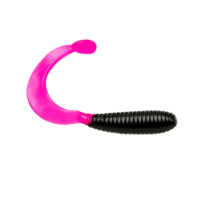 Bobby Garland 2" Hyper Grub 18pk - Black/Hot Pink