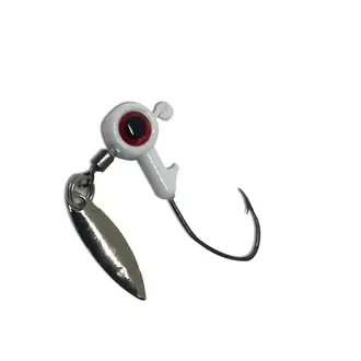 Bonehead BX Bladed Jig Heads 1/8oz White 4pk