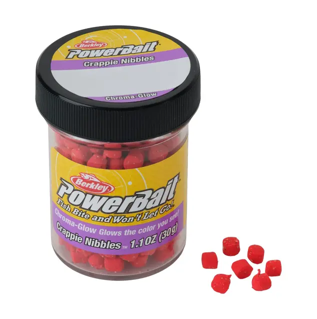 Berkley PowerBait Crappie Nibbles - Glow Red