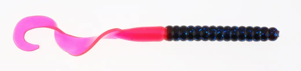 Berkley 7" Power Worm 13/pkg - Blue Fleck Firetail