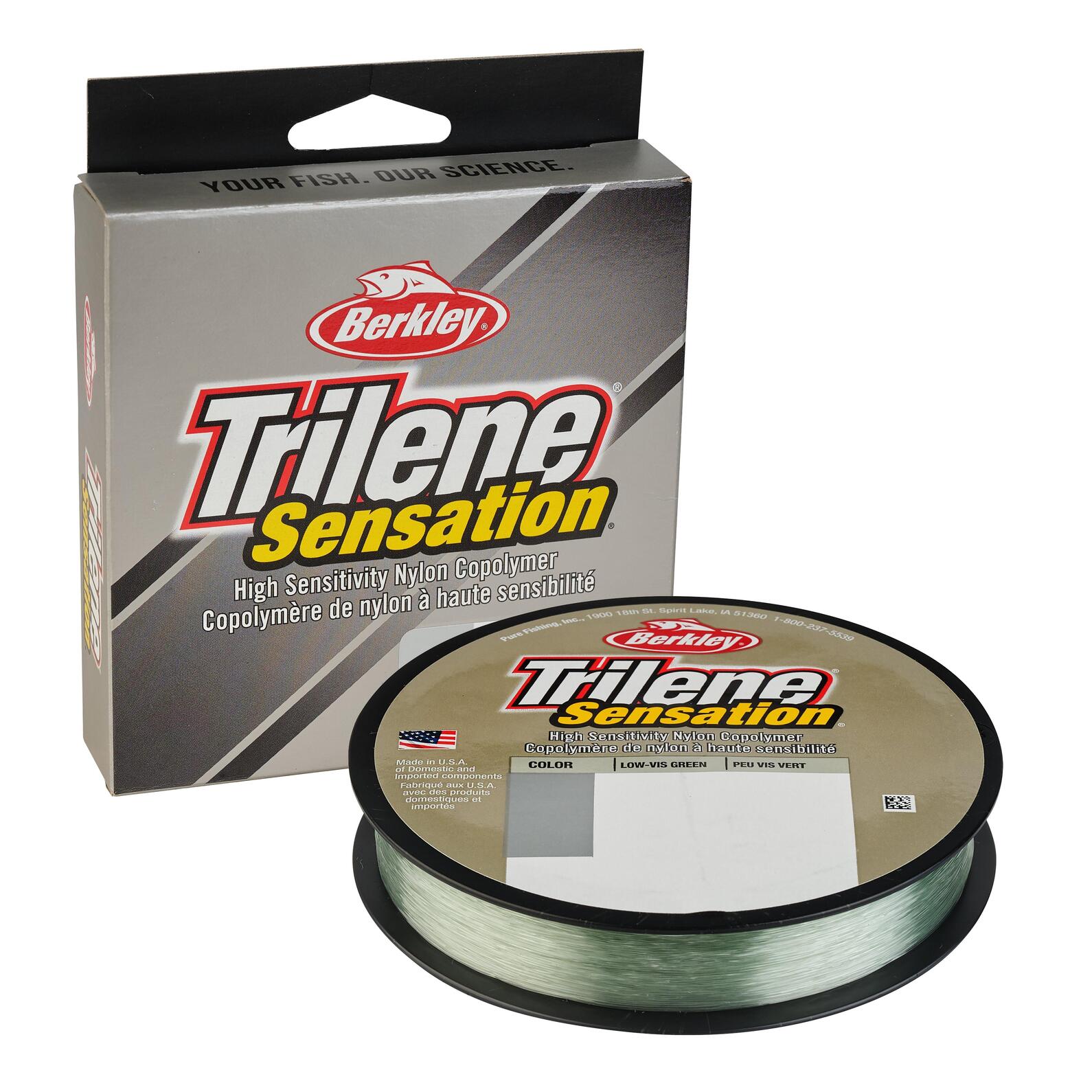 Berkley Trilene Sensation 330yd 12# Low-Vis Green