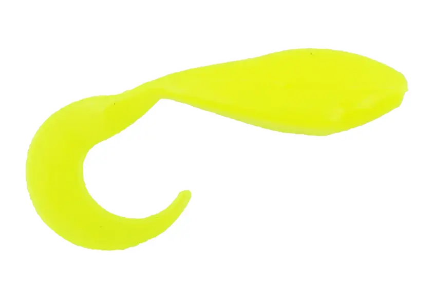 Panfish Assassin Curly Shad Assassin - Limetreuse