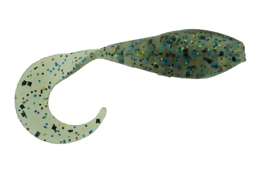 Panfish Assassin Curly Shad Assassin - Firecracker