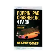 Booyah Poppin Pad Crasher Jr 4pk - Shad,...