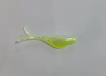 Crappie Slammers 15ct Mini Split Shad - White...