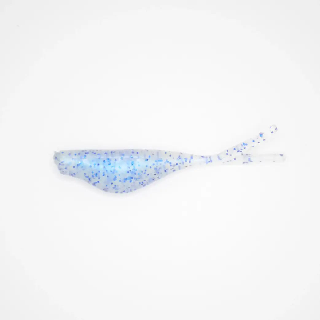 Crappie Slammers 12ct Split Shad - Sapphire Ghost