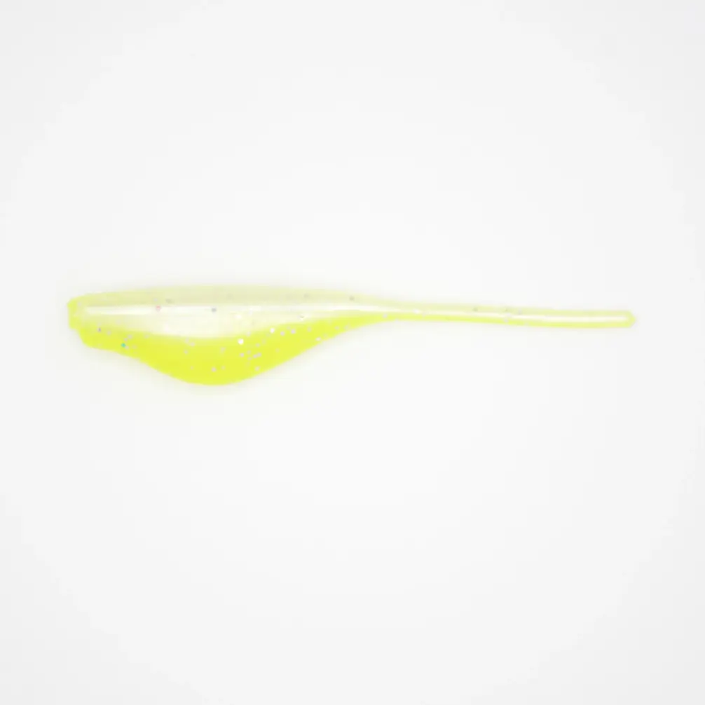 Crappie Slammers 12ct Straight Shad - White...