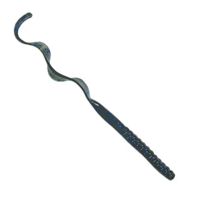 Culprit 10" Worm 10pk - Black Blue Flake