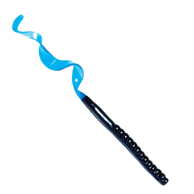 Culprit 10" Worm 7pk - Black Blue Tail